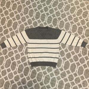 Grey and White Boy Toddler sweater